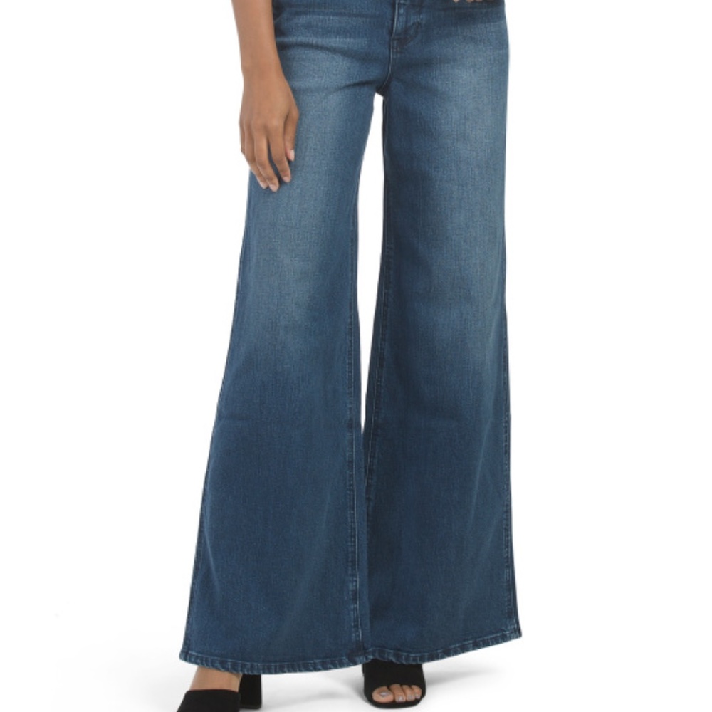 BLUE REVIVAL High Rise Wide Leg Jeans - Picture 1 of 4